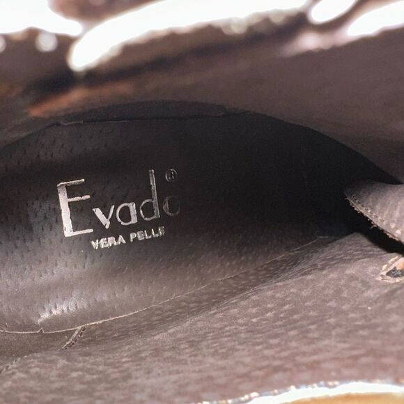 NWT Evado high heel leather lace up boots sz 39 - Picture 11 of 13